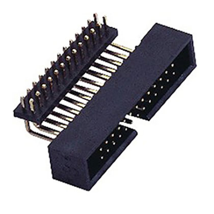 1.27mm Box Header 90° Add Pin Header plastic with IDC